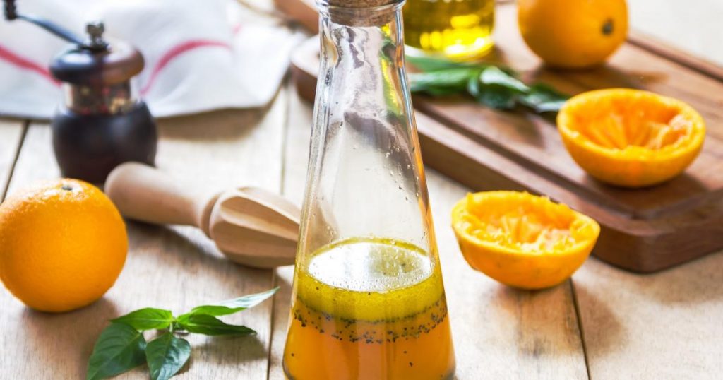 Slimming recipes: orange vinaigrette