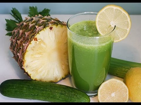 Jus d'ananas et concombre meilleur recette pour  nettoyer le côlon et perdre du poids en 5 jours